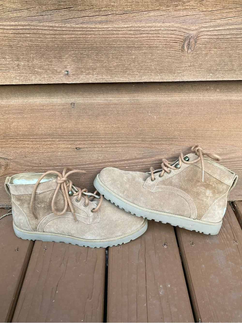 UGG Suede Lace-Up Boots
